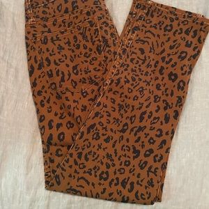 Madewell cheetah jeans